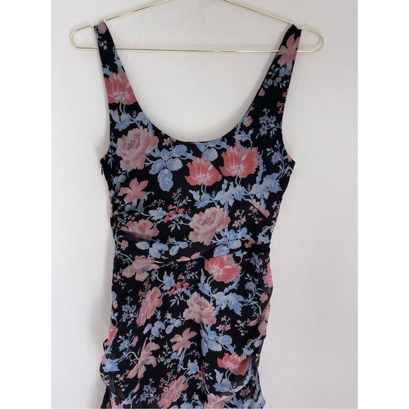 UNGARO Francesca Draped Floral Dress Size Medium NWT - Picture 8 of 10